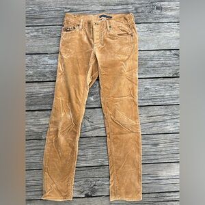 Ralph Lauren Blue Label Mustard Corduroy 650 Thompson Pants Women's 26